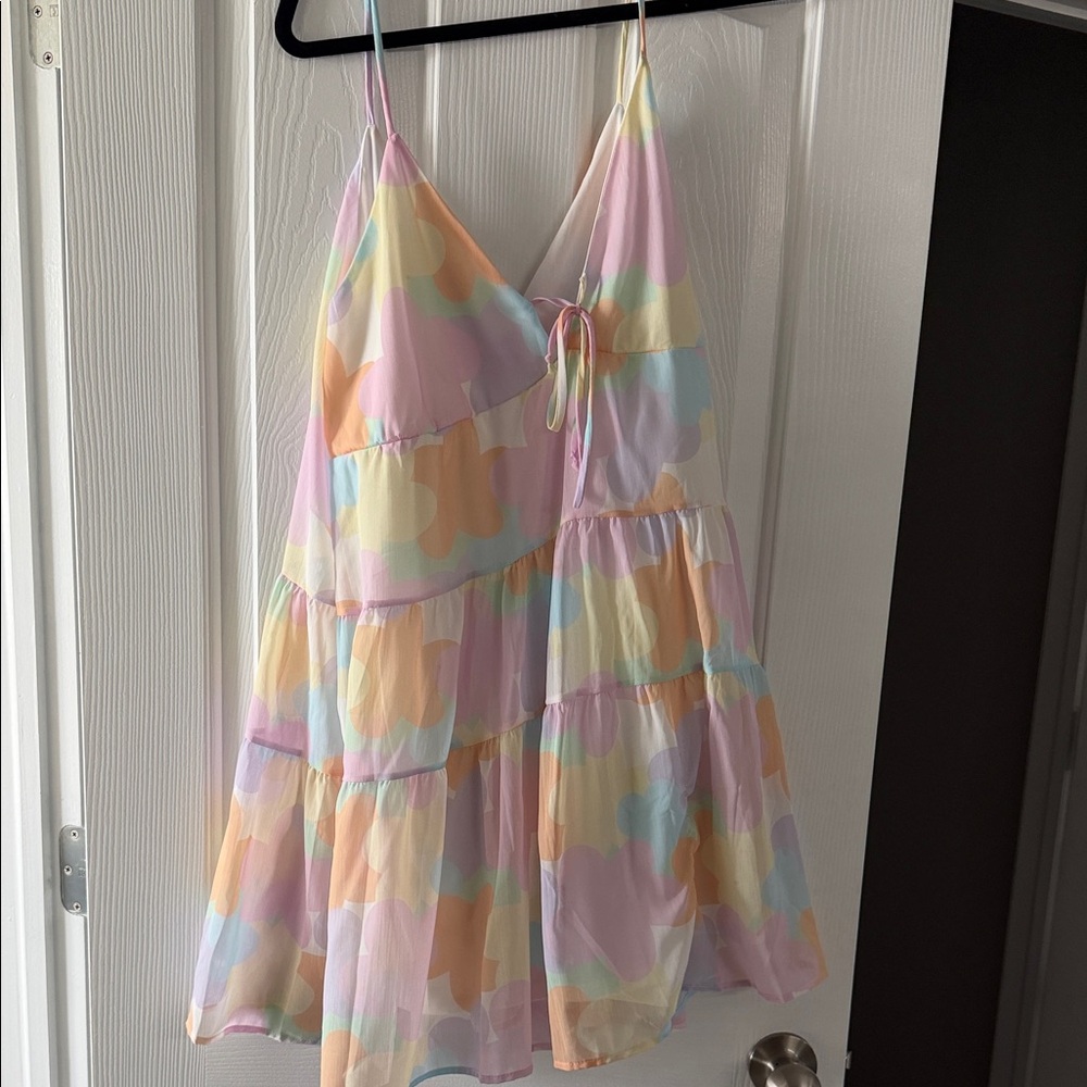 Pink Lily Soft Pastel V-Neck Dress